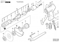 Bosch 0 607 352 100 550 WATT-SERIE Pneumatic Vertical Grinde Spare Parts